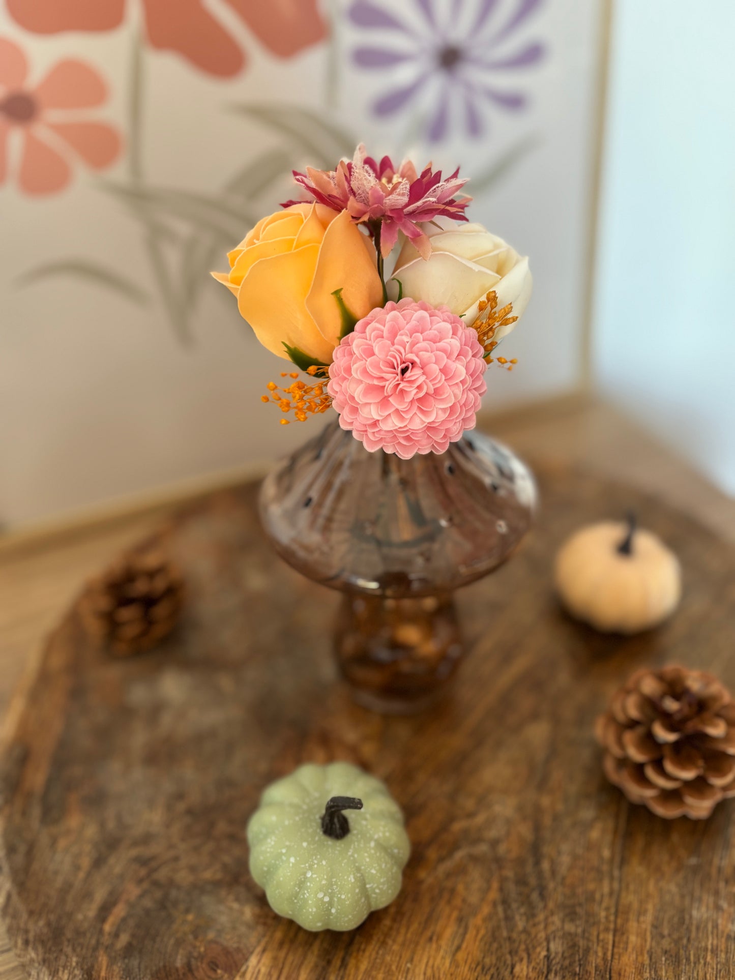 Composition fleurs de savon