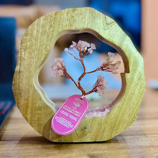Jardin d'arbres en pierre QUARTZ ROSE
