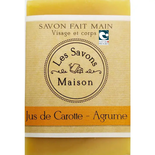 Savon bio Jus de carotte et agrume