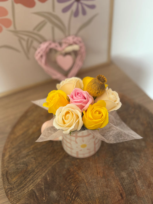 Composition fleurs de savon