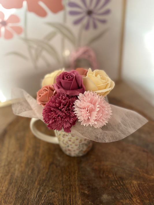 Composition fleurs de savon
