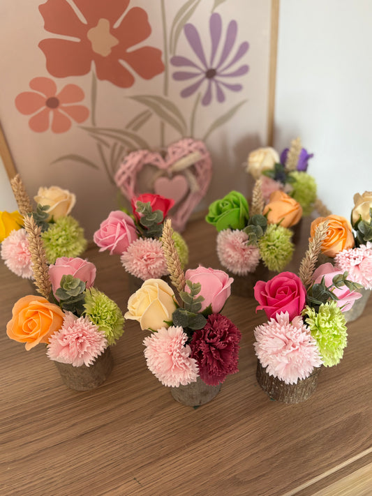 Composition fleurs de savon