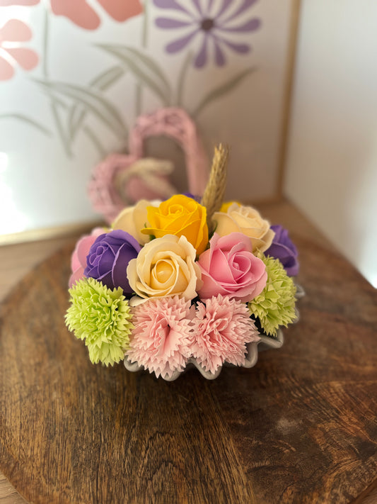 Composition fleurs de savon