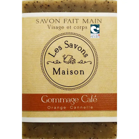 Savon bio gommage Café orange canelle