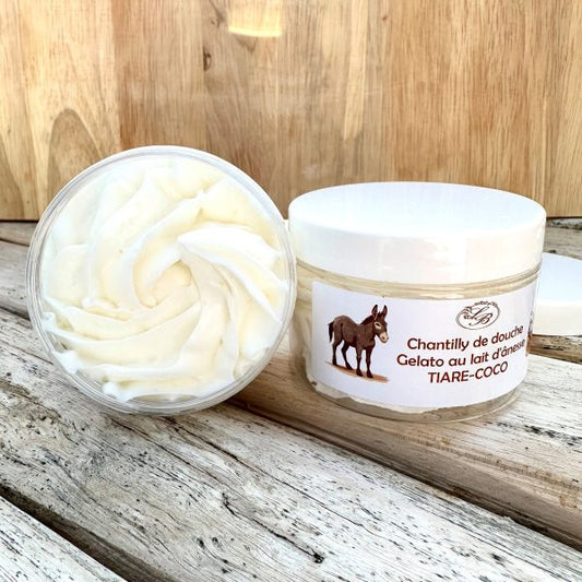 Savon crème fouetté Lait ânesse tiaré coco